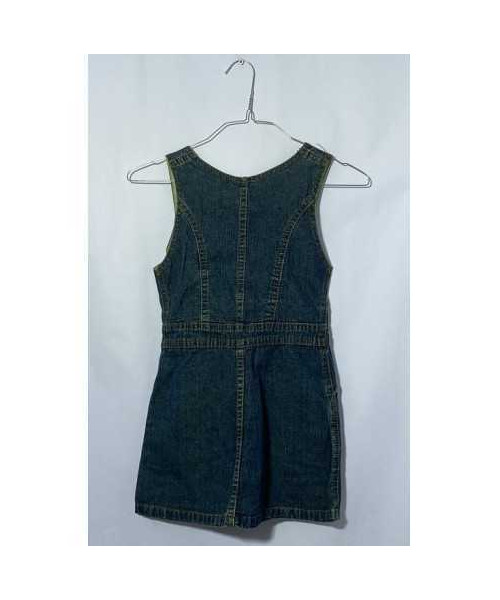 Sarafan fetite de blugi cu fermoar si buzunare Ritim Jeans marimea 7 8 ani