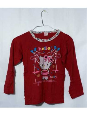 Bluzita de pijama fetite cu Hello Kitty Kids Club