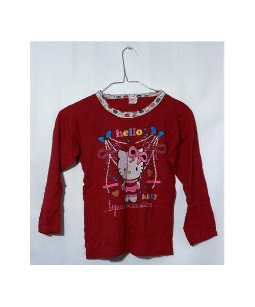 Bluzita de pijama fetite cu Hello Kitty Kids Club