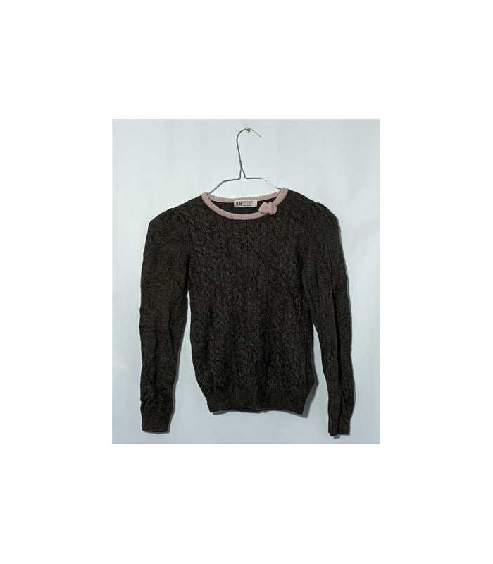 Puloveras fetite cu maneca lunga si fundita H&M