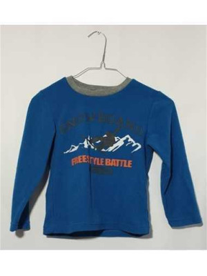 Bluzita de pijama baietei cu imprimeu de snowboard InExtenso