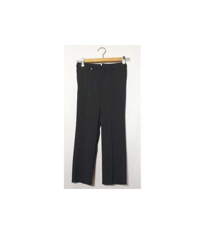 Pantaloni la dunga copii culoare negru