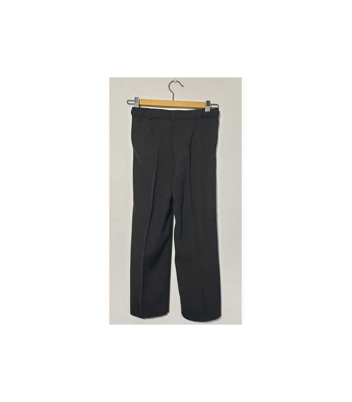 Pantaloni la dunga copii culoare negru