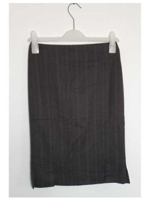 Fusta dama cu dungulite culoare gri