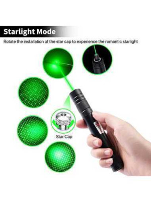 Laser pointer Verde cu jocuri de lumini si Efecte Caleidoscopice