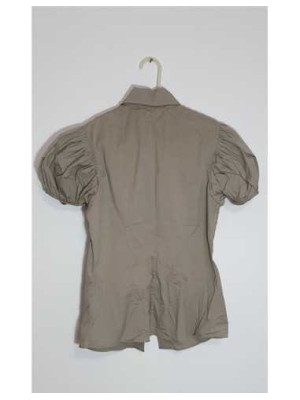 Camasa dama cu maneca scurta culoare bej 2