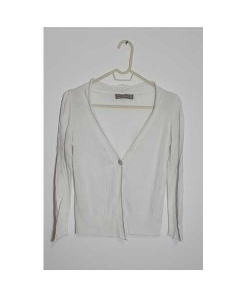 Pulover alb cu anchior Zara marime L