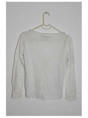 Pulover alb cu anchior Zara marime L 2