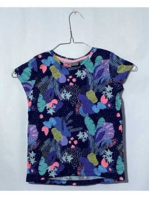 Tricou fetite cu imprimeu cu plante Little Kids