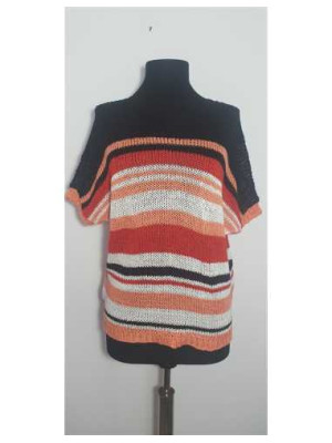 Pulover crosetat dama cu maneca scurta Steilmann