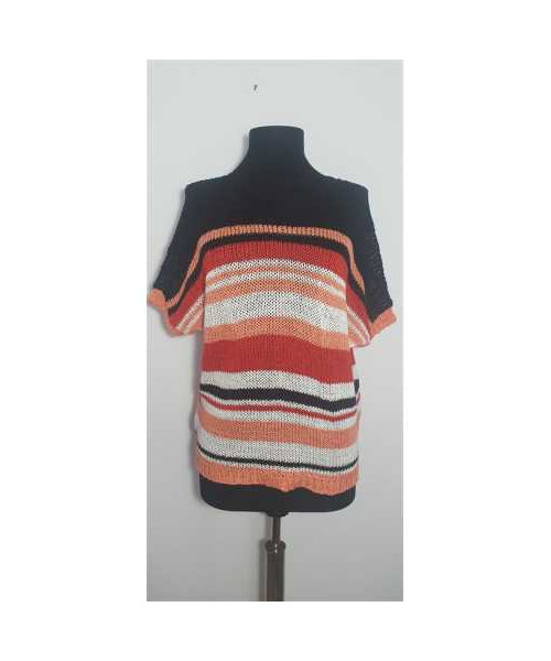 Pulover crosetat dama cu maneca scurta Steilmann