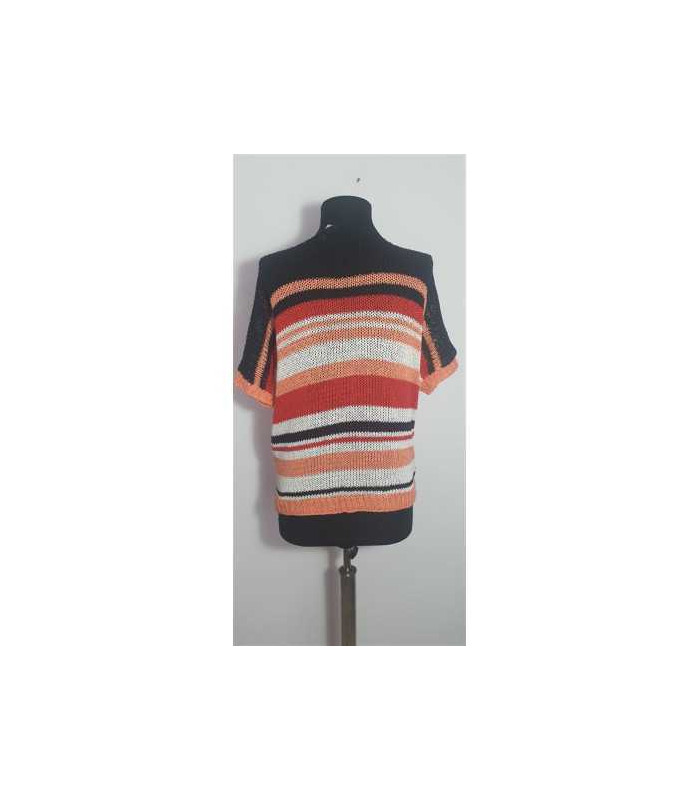 Pulover crosetat dama cu maneca scurta Steilmann