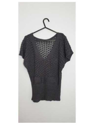 Vesta dama tricotata culoare gri Kir-Han