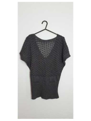 Vesta dama tricotata culoare gri Kir-Han 2