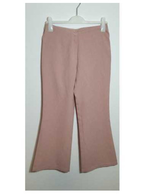 Pantaloni dama model larg culoare piersica