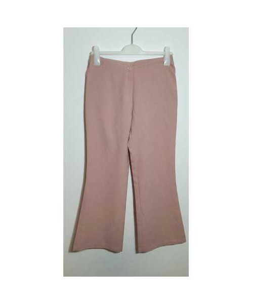 Pantaloni dama model larg culoare piersica