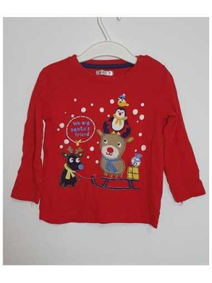 Bluza cu maneca lunga pentru copii imprimeu pentru Craciun