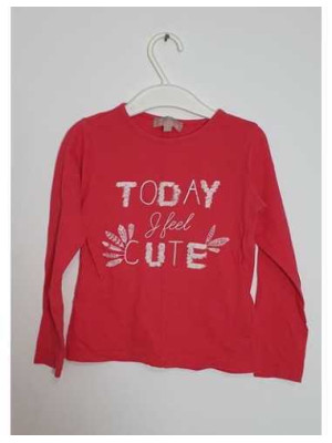 Bluzita pentru fetite cu imprimeu scris Lisa Rose