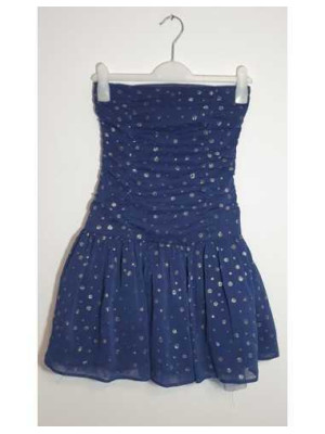 Rochita fara bretele cu detalii sclipitoare pentru fetite