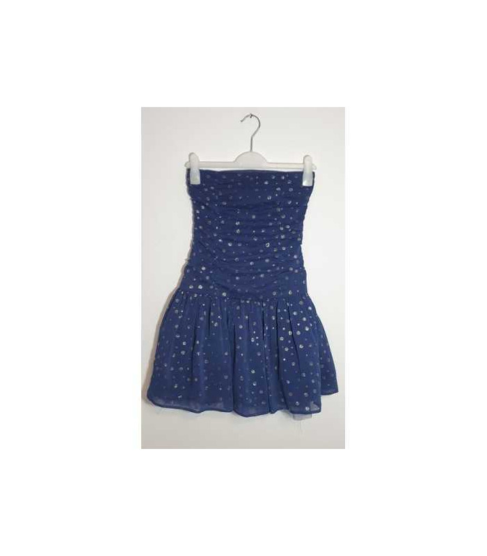 Rochita fara bretele cu detalii sclipitoare pentru fetite