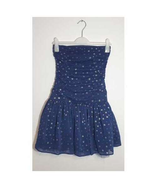 Rochita fara bretele cu detalii sclipitoare pentru fetite