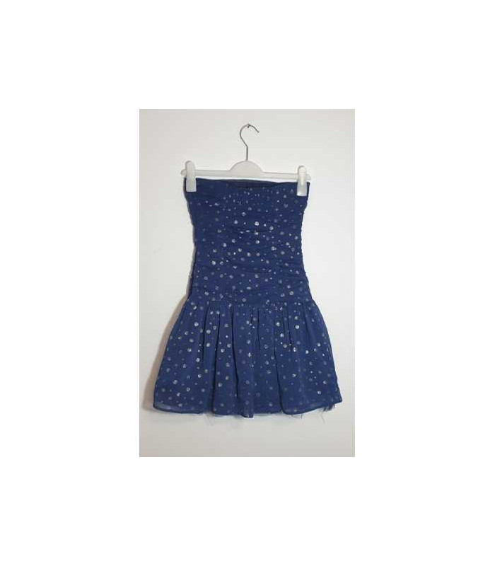 Rochita fara bretele cu detalii sclipitoare pentru fetite