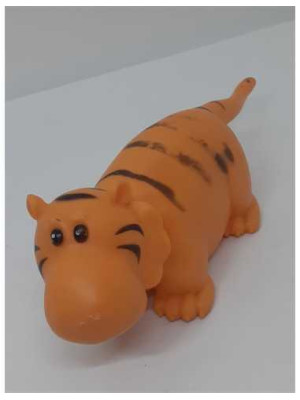 Jucarie din cauciuc pentru copii tigrut 12 cm