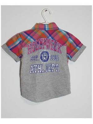Camasa pentru baieti model in carouri Hollyweek 2