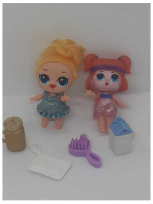 Set doua papusele tip Lol cu accesorii 2