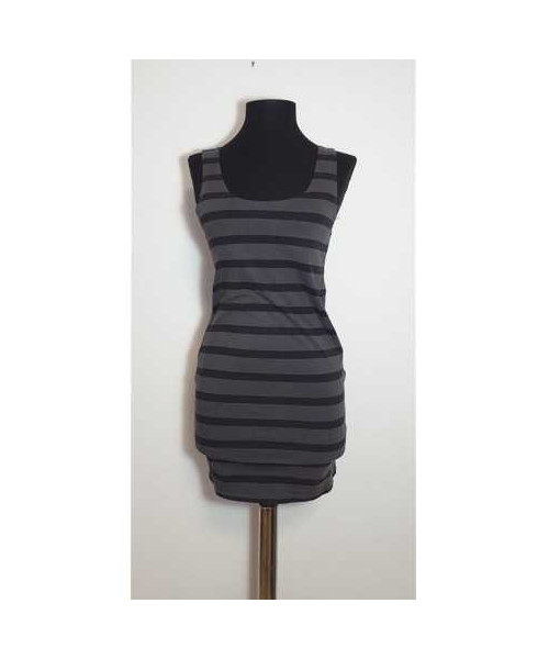 Rochie midi cu model in dungi pentru plaja