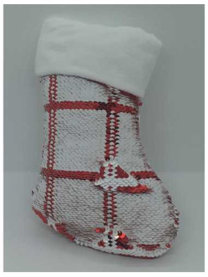 Botos de plus decorativ pentru Craciun cu paiete 2