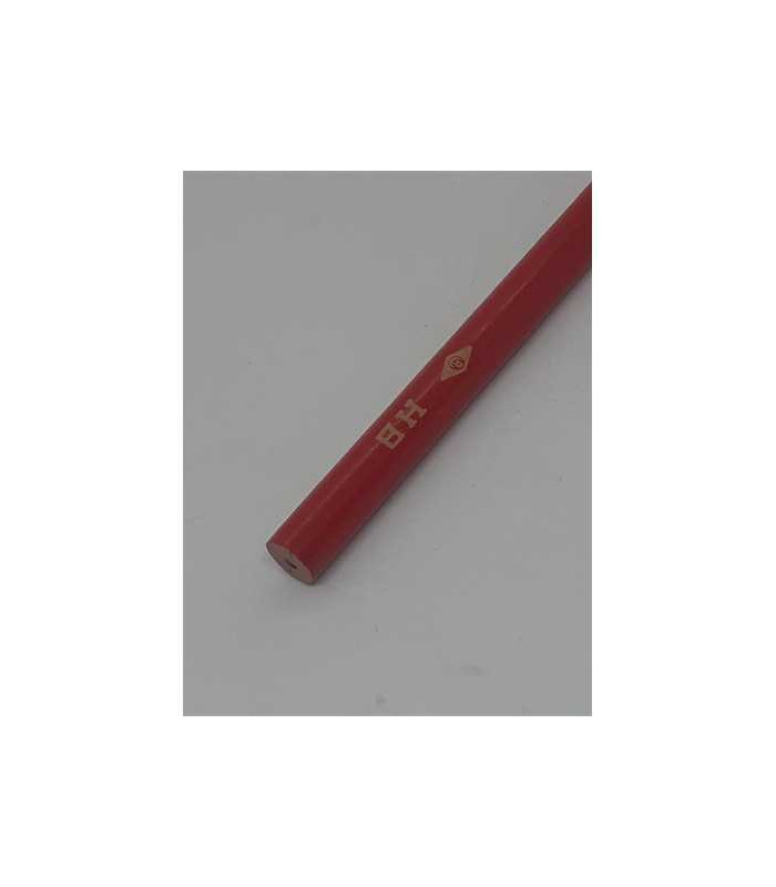 Creion vechi de colectie cu corp rosu HB