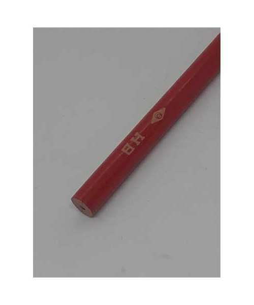 Creion vechi de colectie cu corp rosu HB