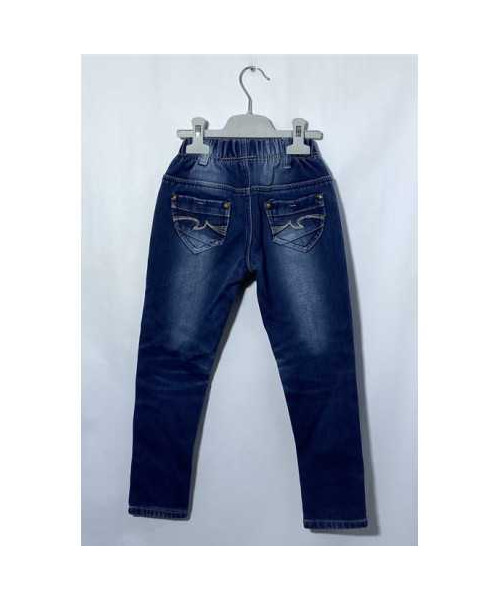 Blugi copii cu elastic in talie si buzunare DuBlu