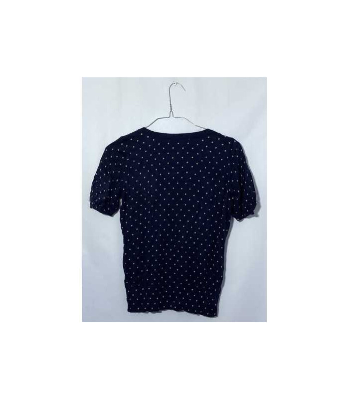 Puloveras fetite cu maneca scurta si bulinute