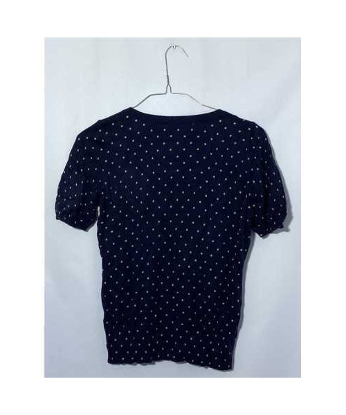 Puloveras fetite cu maneca scurta si bulinute