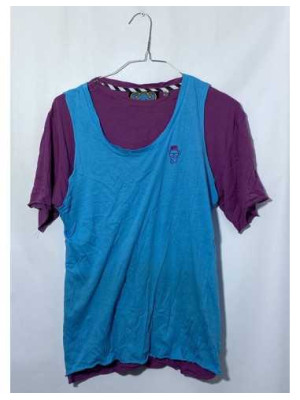 Tricou baieti mov cu model maieu albastru pe deasupra TwentyThree