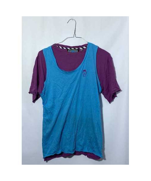 Tricou baieti mov cu model maieu albastru pe deasupra TwentyThree