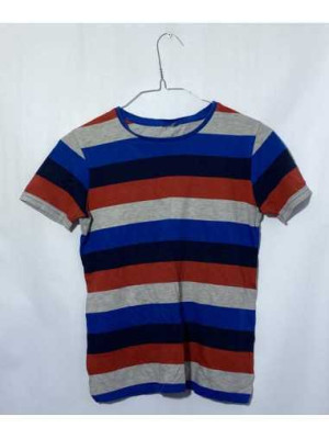 Tricou baietei cu dungi colorate