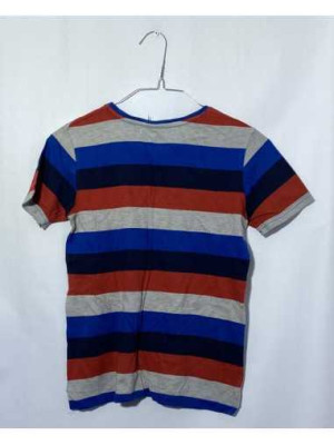 Tricou baietei cu dungi colorate 2