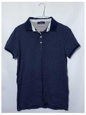 Tricou baietei cu guler Colins