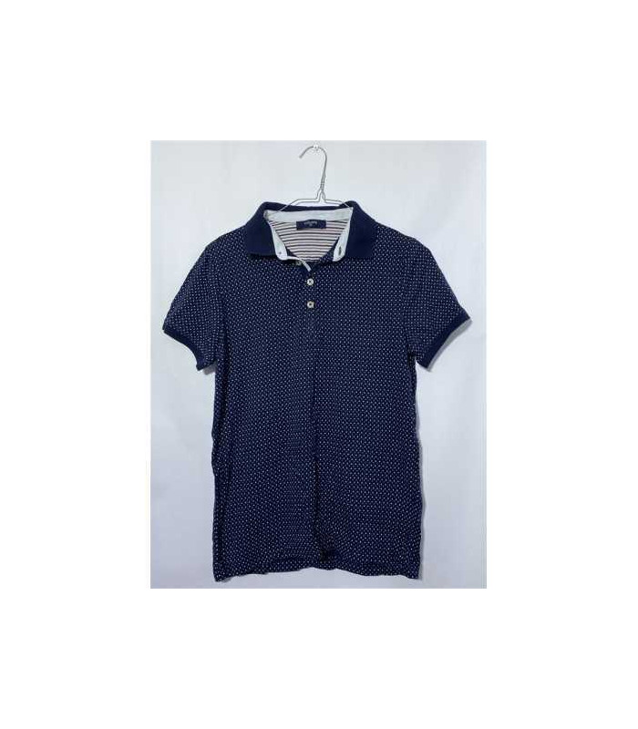 Tricou baietei cu guler Colins