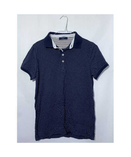 Tricou baietei cu guler Colins