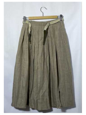 Fusta dama medie cu curea si model floral