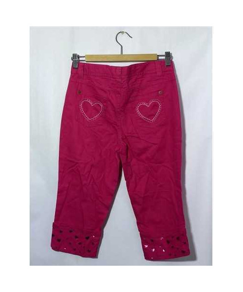 Pantaloni trei sferturi roz copii cu inimioare la tiv Faded Glory