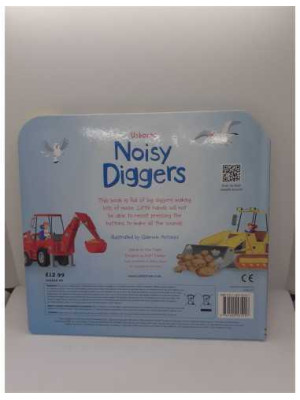 Carte cu sunete in limba engleza Noisy Diggers Usborne 2