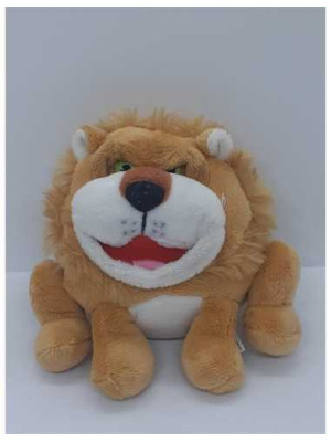 Jucarie de plus mascota Play Face Pals leu 16 cm