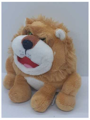 Jucarie de plus mascota Play Face Pals leu 16 cm 2