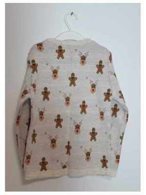 Pulover pentru fetite imprimeu de Craciun LC WAIKIKI 2