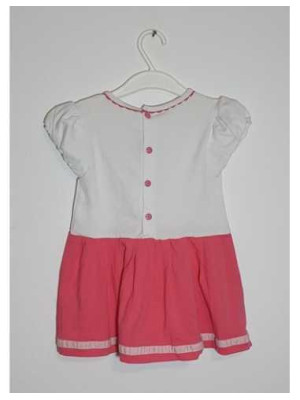 Rochita pentru fetite cu fundite pe piept 2